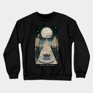 The Moon Tarot Card Crewneck Sweatshirt